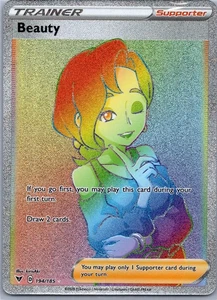 Beauty (Secret) 194/185 SWSH04: Vivid Voltage Secret Rare NM - Picture 1 of 2