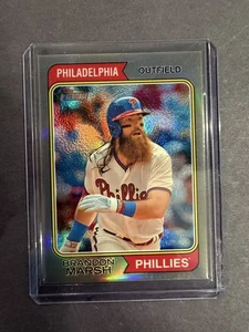 2023 Topps Heritage High Number - Brandon Marsh #519 Chrome Refractor /274 - Picture 1 of 2