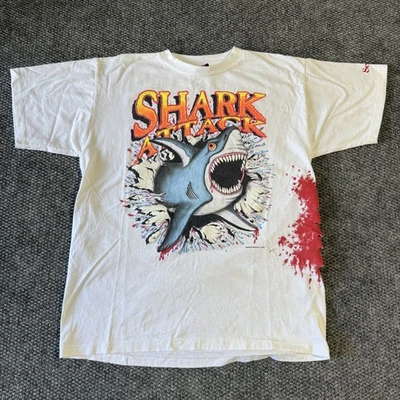 Camiseta grande vintage años 90 Sea World Shark Attack Foto 1 de 4