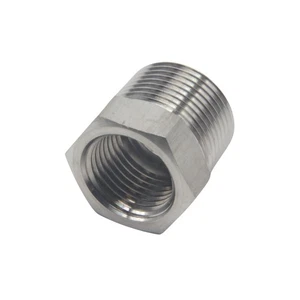3/4" Male NPT to 1/2" Female NPT Hex Reducing Bushing Stainless Steel 304 - Picture 1 of 6