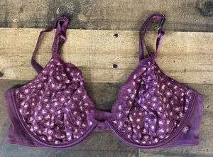Victoria's Secret ST ungefütterter Halb BH sehr beere Leopard Spitze gold Glanz 36C NEU - Bild 1 von 12