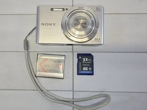 Sony DSC-W830 Cyber-Shot 20.1MP 8x zoom Digital Camera Silver ***READ*** - Picture 1 of 10
