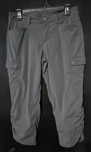Eddie Bauer Damen Größe 6 Caprihose dunkelgrau Taschen Cargo Cinched Design - Bild 1 von 13