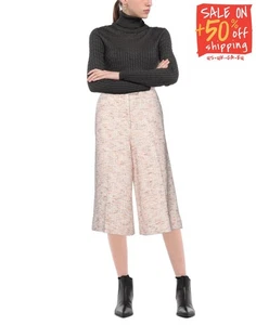RRP €455 ST. JOHN Boucle Trousers US10 UK14 IT46 XL Pink High Waist Wide Leg - Picture 1 of 5