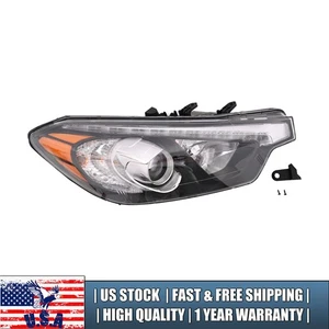 Headlight For 2014-16 Kia Forte Forte5 Right w/ Bulb & LED Right Passenger Side - Picture 1 of 14
