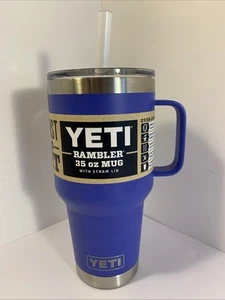 Taza de paja YETI Rambler 35 oz aislada al vacío acero inoxidable ultramar violeta - Imagen 1 de 5