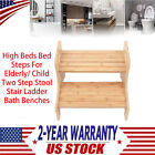 High Beds Bed Steps For Elderly/ Child Two Step Stool Stair Ladder Bath Benches 
