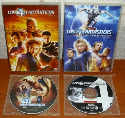 Los 4 Fantásticos + Los cuatro Fantástico y Silver Surf (Fantastic Four) [DVD] - Imagen 1 de 3