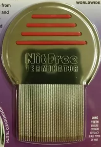 Original Nit Free Brand Terminator Comb removes head Lice para piojos y liendres - Picture 1 of 4