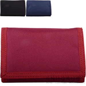 Herren / Jungen Leinen Stil Doppelt Gefaltete Trenn Verschluss Geld / Münze Etui - Bild 1 von 10