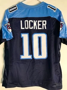 Reebok Women's Premier NFL Jersey  Tennessee Titans Jake Locker Navy sz S - Picture 1 of 2