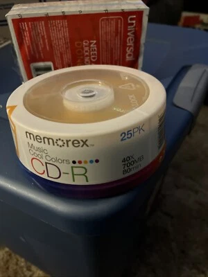 Memorex Cool Colors CD-R 25PK (25 pack of discs) - 40x, 700MB, 80 Min. - Image 1 of 4