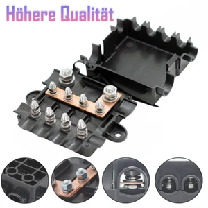 Sicherungshalter Kasten Stromverteiler Sicherung KFZ 1x Mega auf 4x Midi Busbar - Bild 1 von 10
