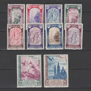 España 1940 Virgen del Pilar Zaragoza Correo Aéreo Estampillada sin montar o nunca montada - Imagen 1 de 2