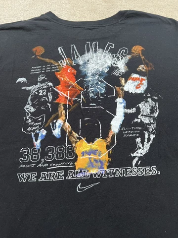 Nike LeBron James Scoring Record Shirt Mens Size XL Basketball Lakers Clutch Cover