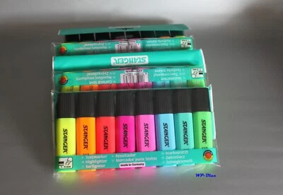 Textmarker Stanger farbig sortiert, 8 Stück Set - Bild 1 von 3