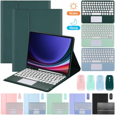 Case For Samsung Galaxy Tab S9 S8 S7 S6 Lite A8 A7 Touchpad Keyboard Mouse Cover - Image 1 of 4