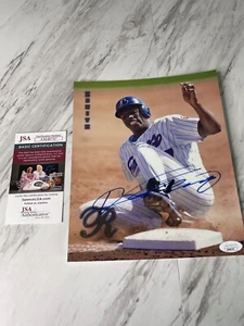 VLADIMIR GUERRERO SIGNED 8X10 ZENITH 97 PHOTO PORTRAIT OVERSIZED RC CARD JSA COA - Picture 1 of 7