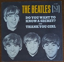 BEATLES NEAR MINT SLEEVE/EX-VINYL '64 "Do You Want To Know" GORGEOUS FLAT SLEEVE