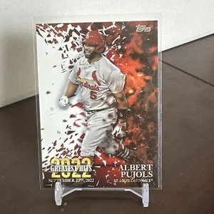 2023 Topps 2022 Greatest Hits #22GH-21 Albert Pujols St. Louis Cardinals - Foto 1 di 2