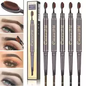 2 in 1 Double Head Ultra-fine Eyebrow Pencil Long Lasting Thin Tip Eye Brow Pen - Picture 1 of 13