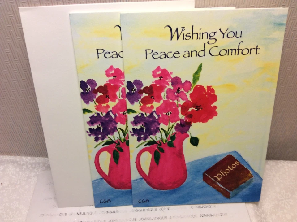 BLUE MOUNTAIN ARTS SYMPATHY GREETING CARD New w/Envelope LOT OF 2 "Peace and..." - Image 1 of 2