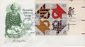 USPS FDC #1745-48 1978 13c Basket Design Quilts Stamps ArtMaster ST2186 - Picture 1 of 2