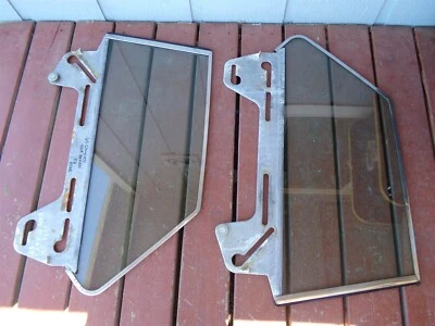 1963 1964 Chrysler 4D Sedan Rear Door Glass OEM Pair Tinted 300 New Yorker  - Image 1 of 4