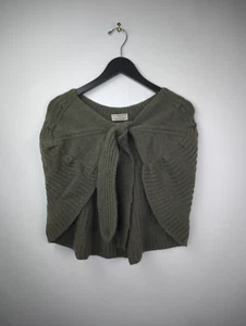 BURBERRY Women's Green Knit Shawl 95% Merino Wool 5% Cashmere Ireland - Picture 1 of 6