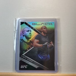 2022 Panini Chronicles UFC Ciryl Gane base Black Holo Foil card # 207
