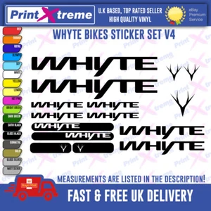 WHYTE BIKE Decal Stickers Vinyl Mountain Cycling MTB UNIVERSAL top Quality V4 - Picture 1 of 8