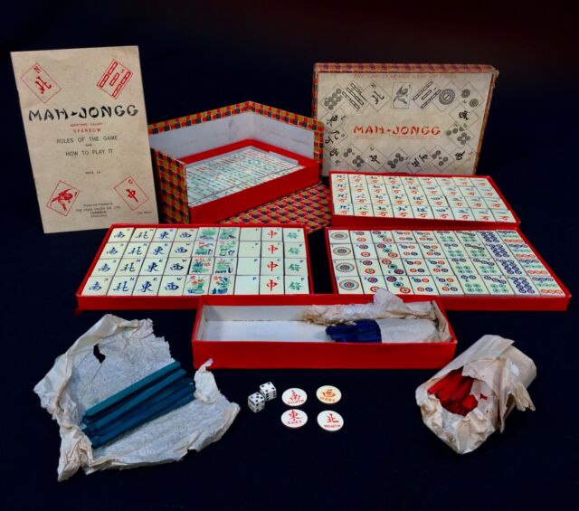 Mini Jogo Chinês De Mahjong, 144 Folhas, Jogos De Azulejos