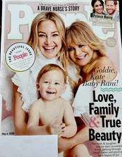 People MAGAZINE May 4 2020 Goldie HAWN  - Kate HUDSON & Baby Rani. Mint!