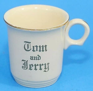 Tom & Jerry Homer Laughlin Tasse Keramiktasse Punschbecher 1952 klein elfenbein gold - Bild 1 von 7