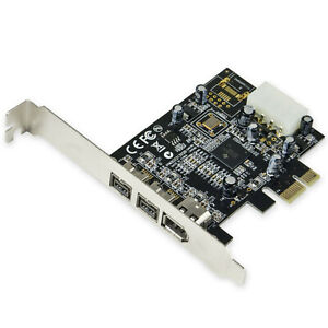Syba SY-PEX30016 2 Port Firewire 1394B and 1 Port 1394A PCI-e 1.1 x1 Card