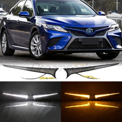 LED DRL Grille Lamp for Toyota Camry SE XSE 2018+ Fog Daytime Running Light Turn - Image 1 of 4