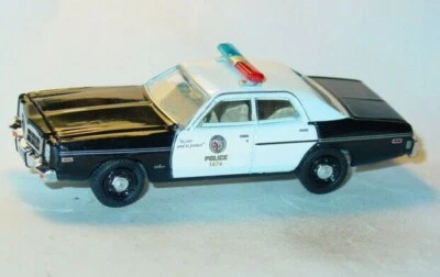 1977 77 Dodge Monaco Los Angeles Lapd coche de policía coleccionable - blanco y negro Foto 1 de 3