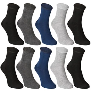 10-30 Paar Herrensocken ohne Gummi Baumwolle Strümpfe Socken 39-46 | Komfortable - Bild 1 von 15