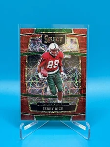 2022 #53 Jerry Rice Panini Select Draft Picks Concourse Level Red Lazer Prizm - Bild 1 von 2