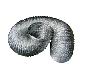 Aluminium Flexible Hose Ducting Ventilation Air Tube Extractor Fan Flexi Pipe KF - Picture 1 of 4