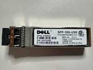 Original Dell SFP-10G-USR SFP+ 10GbE LC Transceiver-Modul 850nm 07D64H Neu - Bild 1 von 11