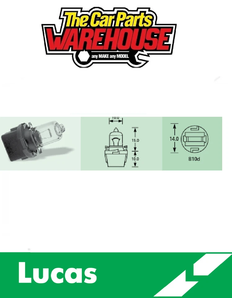 12V 5W HALOGEN PC BASE LLB700 LUCAS - Image 1 of 1