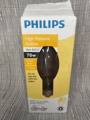 Philips High Intensity High Pressure Sodium 70-Watt ED23.5 Light Bulb - Image 1 of 3