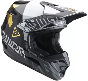 Answer Racing AR3 Ronin Helmet 2XL Black/White/Gold 447708 - Picture 1 of 1