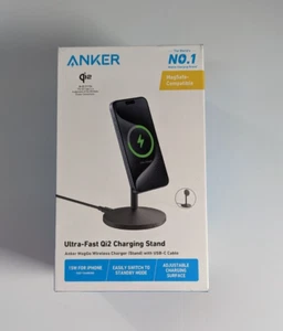 Support chargeur sans fil Anker MagGo (A25X1) avec câble USB - Photo 1 sur 4
