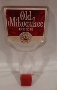 ANTIGUA CERVEZA MILWAUKEE ICÓNICA BARRA CERVEZA DE BARRIL MANGO DE GRIFO 6,5" DE ALTO. MAN CAVE BREWERY - Imagen 1 de 5