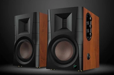 Swans D200 - aktiver Lautsprecher, BT/AUX/Dig. IN, Holz, Paar | Neu ++ UVP 589 € - Bild 1 von 4