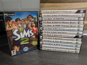 Die Sims 2 Riesiges Konvolut 14 Titel Hauptspiel und Erweiterungen PC CD ROM - Bild 1 von 2