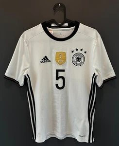 DFB, Deutschland Trikot, Hummels, Nr. 5, EM 2016, Größe 164, weiß, adidas, heim - Bild 1 von 13