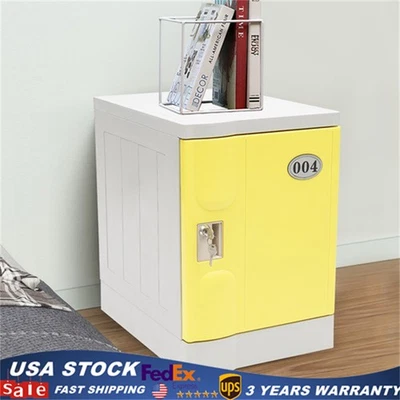 Armario de almacenamiento de 2 niveles con puertas bloqueables estantes armario para hogar oficina escuela Foto 1 de 4